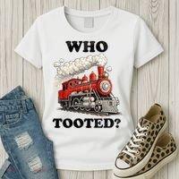 Who Tooted Funny Train Women's T-Shirt thumb 3