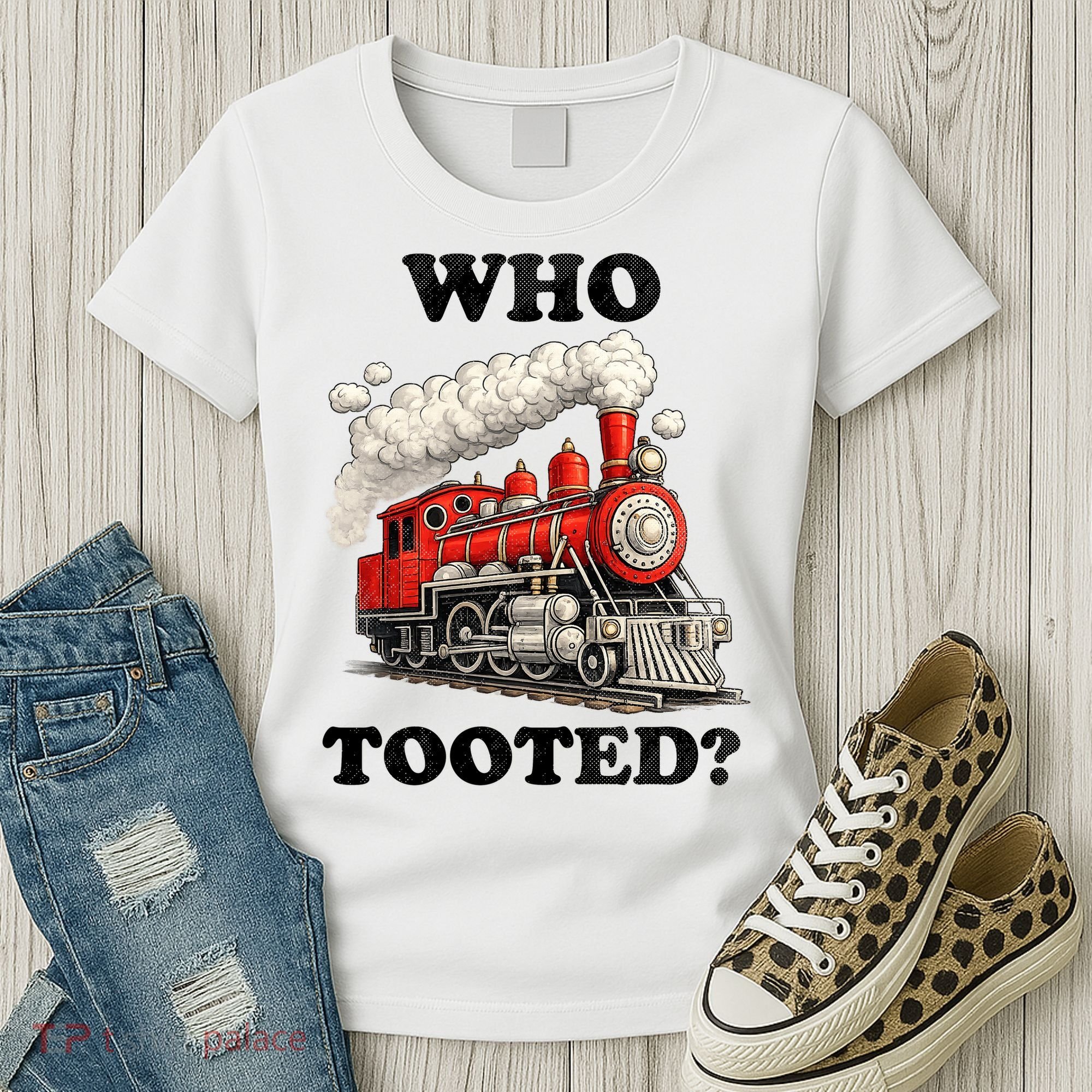Who Tooted Funny Train Women's T-Shirt