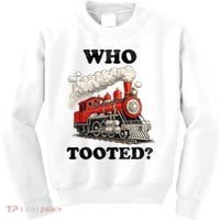 Who Tooted Funny Train Kids Sweatshirt thumb 0