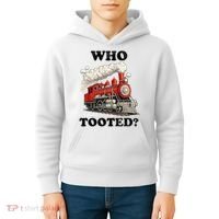Who Tooted Funny Train Kids Hoodie thumb 4