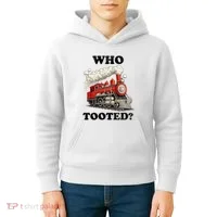 Who Tooted Funny Train Kids Hoodie thumb 4