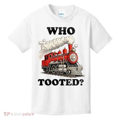 Who Tooted Funny Train Kids T-Shirt