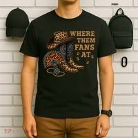 Where Them Fans At Leopard Cowgirl Boots And Hat Western  T-Shirt thumb 6
