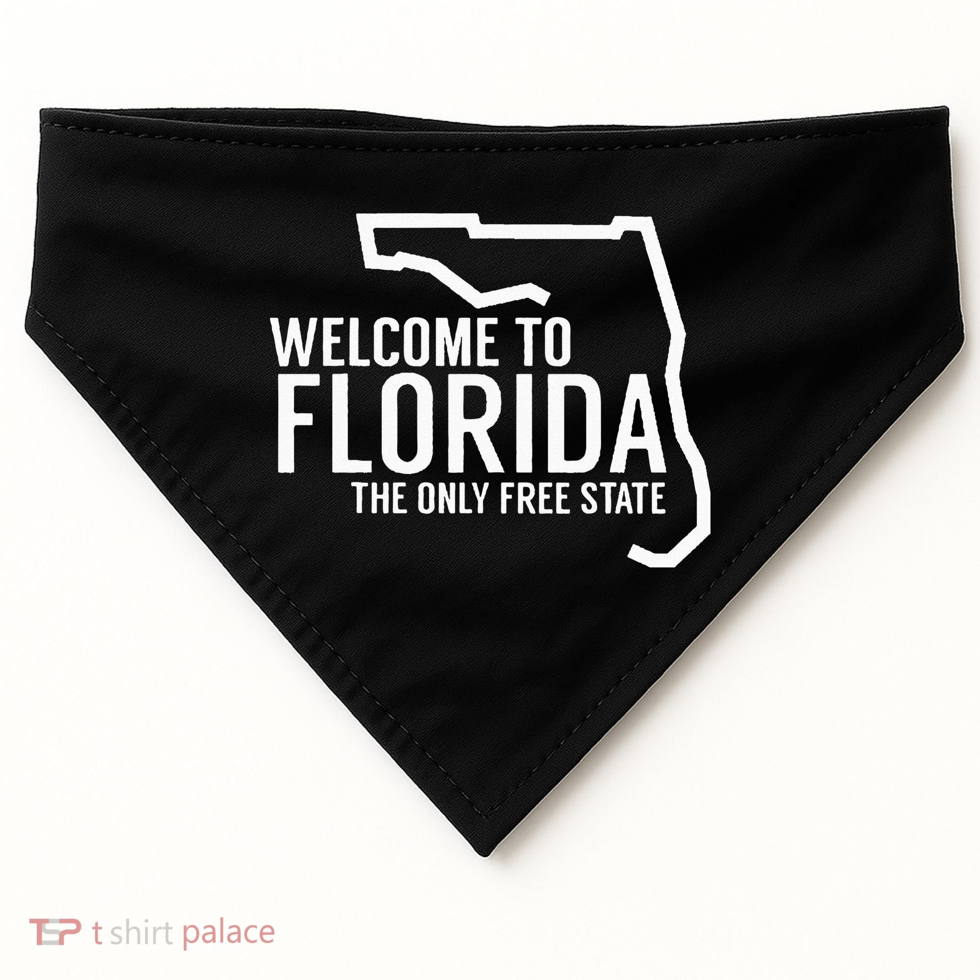 Welcome to Florida The ONLY Free State USA-Made Doggie Bandana