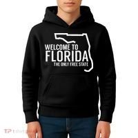 Welcome to Florida The ONLY Free State Kids Hoodie thumb 4