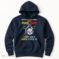 With The Fuck Everywhere Funny Horror Halloween Costume Hoodie thumb 0