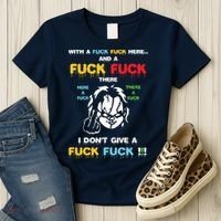 With The Fuck Everywhere Funny Horror Halloween Costume Women's T-Shirt thumb 3