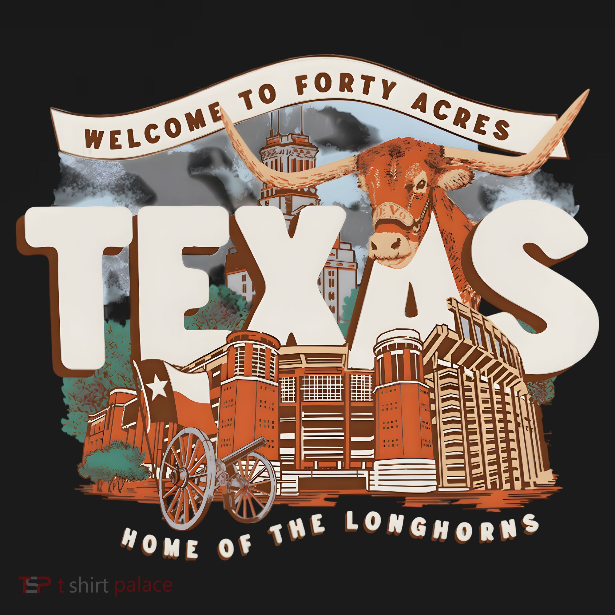 Welcome To Forty Acres Texas Home Of The Kids Sweatshirt
