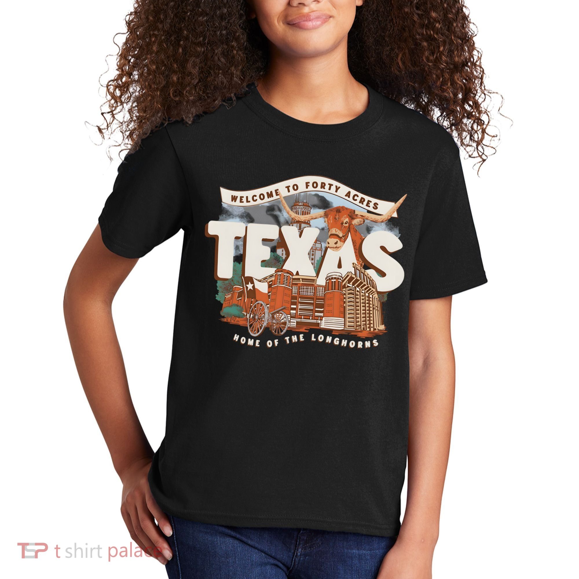 Welcome To Forty Acres Texas Home Of The Kids T-Shirt