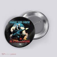 What The Fuck Is A Kilometer Funny George Washington Button thumb 0