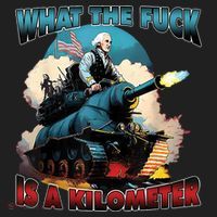 What The Fuck Is A Kilometer Funny George Washington Beanie thumb 2