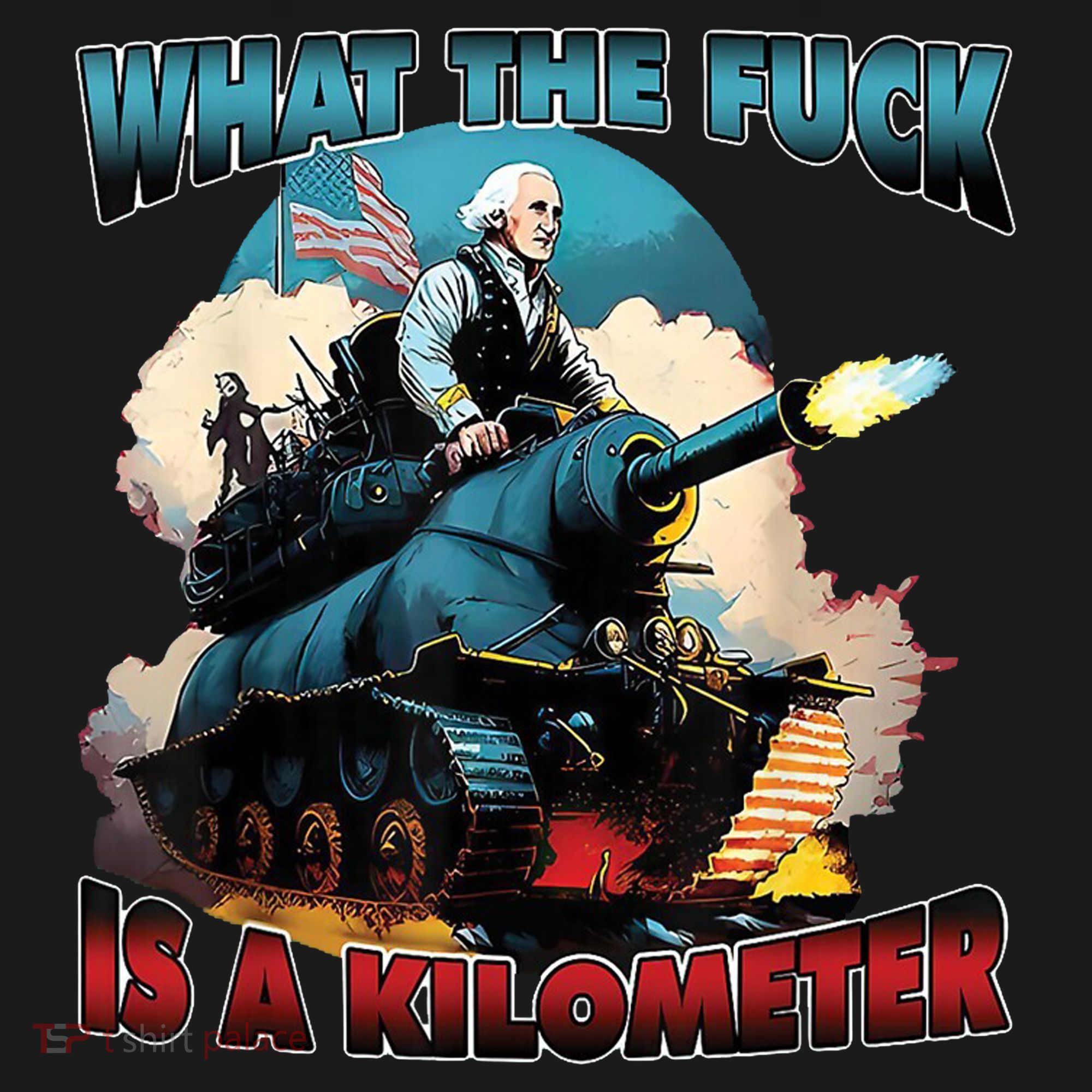 What The Fuck Is A Kilometer Funny George Washington Mousepad