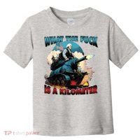 What The Fuck Is A Kilometer Funny George Washington Toddler T-Shirt thumb 0