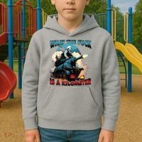 What The Fuck Is A Kilometer Funny George Washington Kids Hoodie thumb 2
