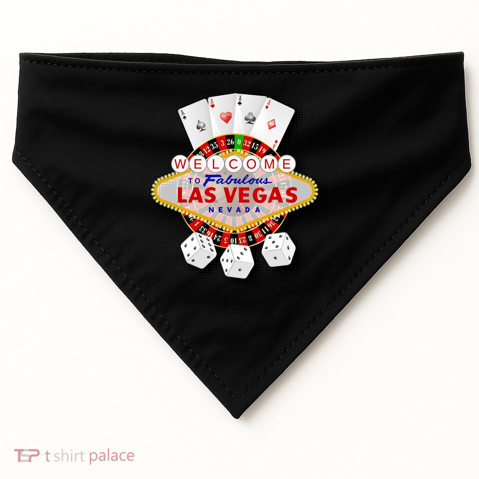 Welcome To Fabulous Las Vegas USA-Made Doggie Bandana