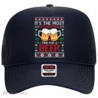 wonderful time for a beer Ugly Christmas Sweaters Hat thumb 0