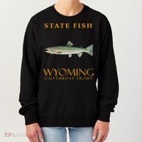 Wyoming Territory Fish The Cutthroat Trout Women's Sweatshirt thumb 0