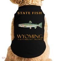 Wyoming Territory Fish The Cutthroat Trout Doggie Tank thumb 0