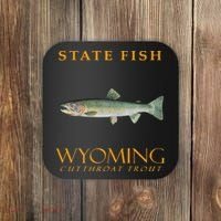 Wyoming Territory Fish The Cutthroat Trout Coaster thumb 0