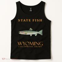 Wyoming Territory Fish The Cutthroat Trout Tank Top thumb 2