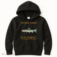 Wyoming Territory Fish The Cutthroat Trout Kids Hoodie thumb 0