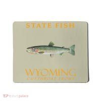 Wyoming Territory Fish The Cutthroat Trout Mousepad thumb 0