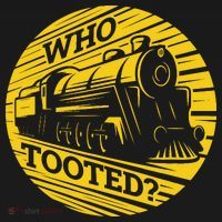 Who Tooted Funny Train Lover Cute Model Railroad Conductor Backpack thumb 2