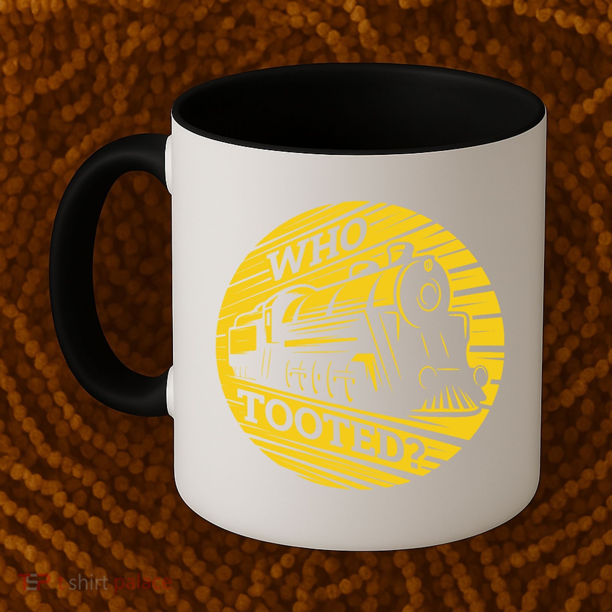 Who Tooted Funny Train Lover Cute Model Railroad Conductor Coffee Mug