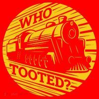 Who Tooted Funny Train Lover Cute Model Railroad Conductor Santa Hat thumb 1