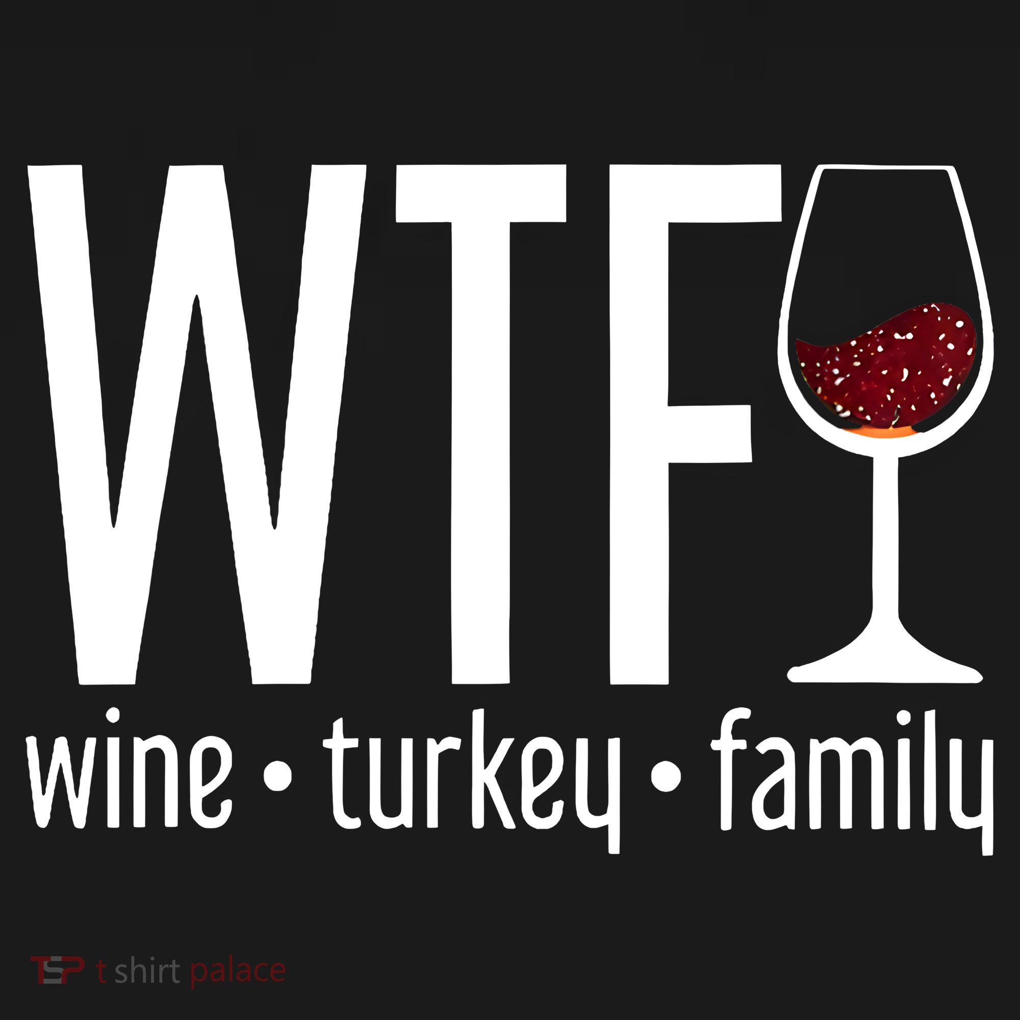 Wine Turkey Family Wtf Funny Thanksgiving Gift Women's Hoodie