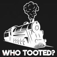Who Tooted Funny Train Lovers & Railroad Model Trains Women's Hoodie thumb 2