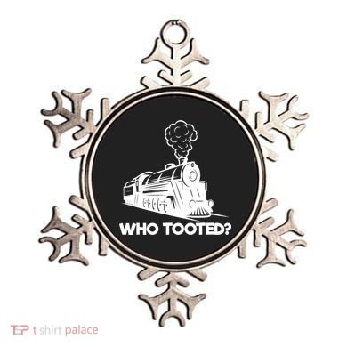 Who Tooted Funny Train Lovers & Railroad Model Trains Ornament