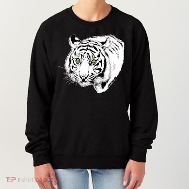 White Tiger Face Women's Sweatshirt