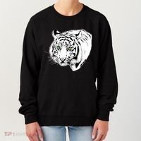 White Tiger Face Women's Sweatshirt thumb 0