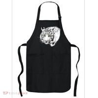 White Tiger Face Apron thumb 0
