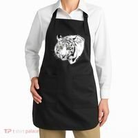 White Tiger Face Apron thumb 2