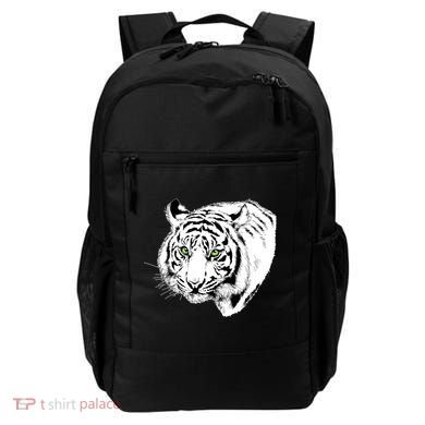 White Tiger Face Backpack