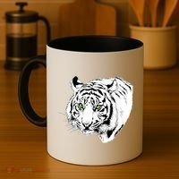 White Tiger Face Coffee Mug thumb 4