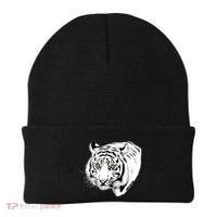 White Tiger Face Beanie thumb 0