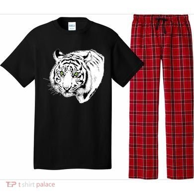 White Tiger Face Pajama Set