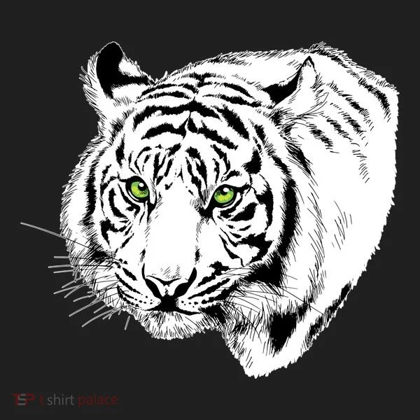 White Tiger Face Tumbler