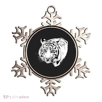 White Tiger Face Ornament
