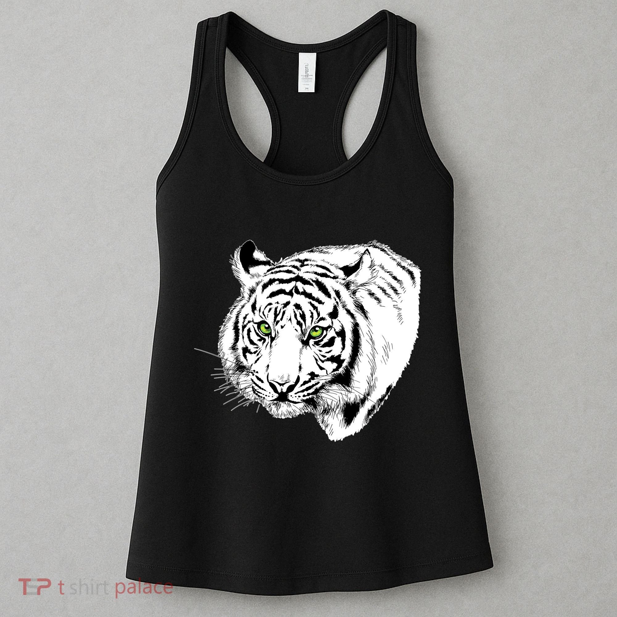 White Tiger Face Women's Tank Top