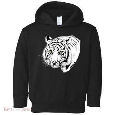 White Tiger Face Toddler Hoodie