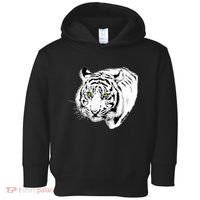White Tiger Face Toddler Hoodie thumb 0