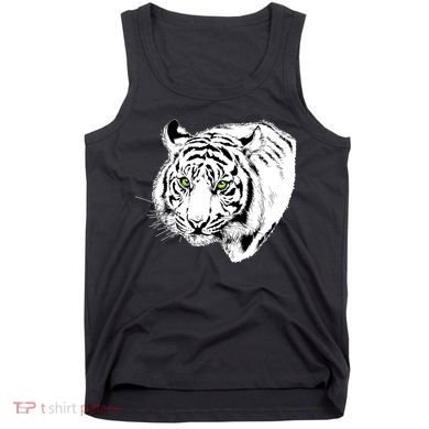 White Tiger Face Tank Top