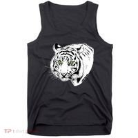 White Tiger Face Tank Top thumb 0