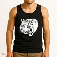 White Tiger Face Tank Top thumb 3