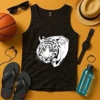 White Tiger Face Tank Top thumb 4