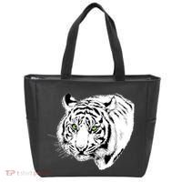 White Tiger Face Tote Bag thumb 0